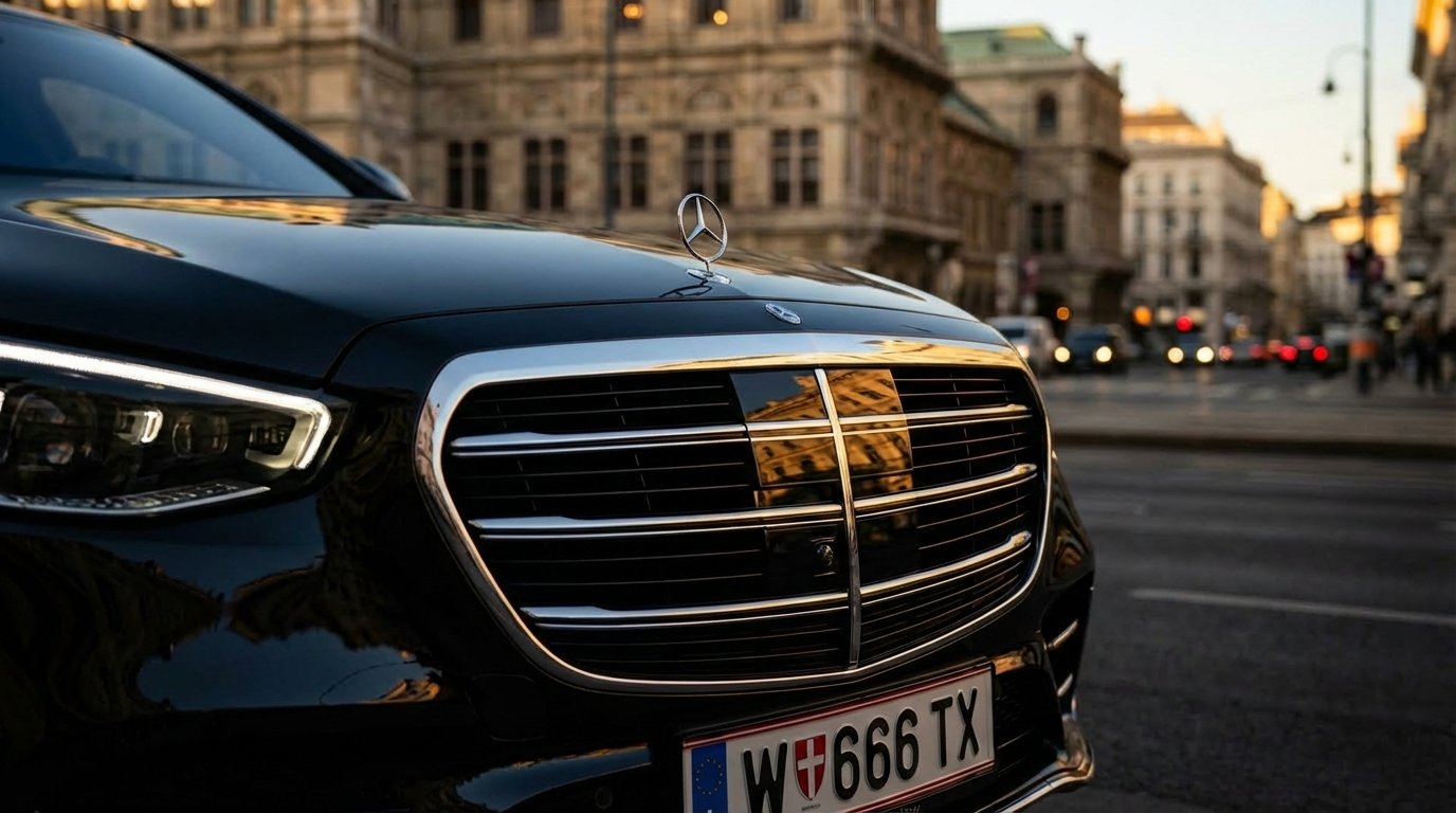 Elegante Mercedes S-Klasse für Limousinenservice Wien